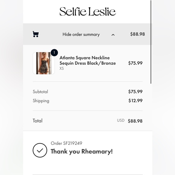 SEXY BLACK SEQUIN DRESS SIZE XS/SM - Picture 5 of 5